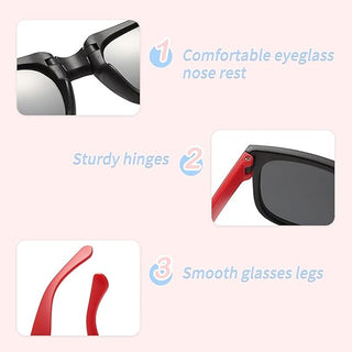 Foldable Sunglasses for Kids 1pc (Random Colour)