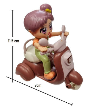 Cartoon Girl Inertia Scooter Toy for Kids