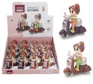 Cartoon Girl Inertia Scooter Toy for Kids