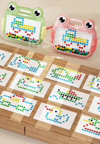 Magnetic Dot Board: Portable Animal Shapes for Creative Fun