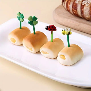 8 Pcs Food Fruit Fork Picks for Kids (Pack of 2)