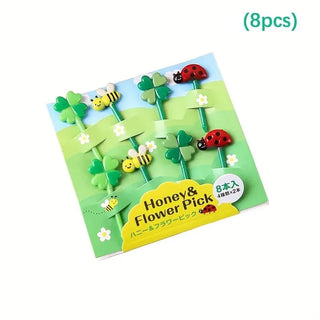 8 Pcs Food Fruit Fork Picks for Kids (Pack of 2)