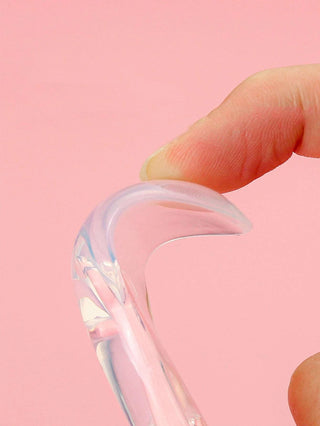 2 in 1 Silicone Baby Soft Tip Spoon & Stainless Steel Fruit Scraper Spoon