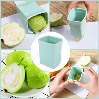 Stainless Steel Fruit Slicer Cup - Perfect for Strawberry, Banana, and More Slicing (Pack of 2)