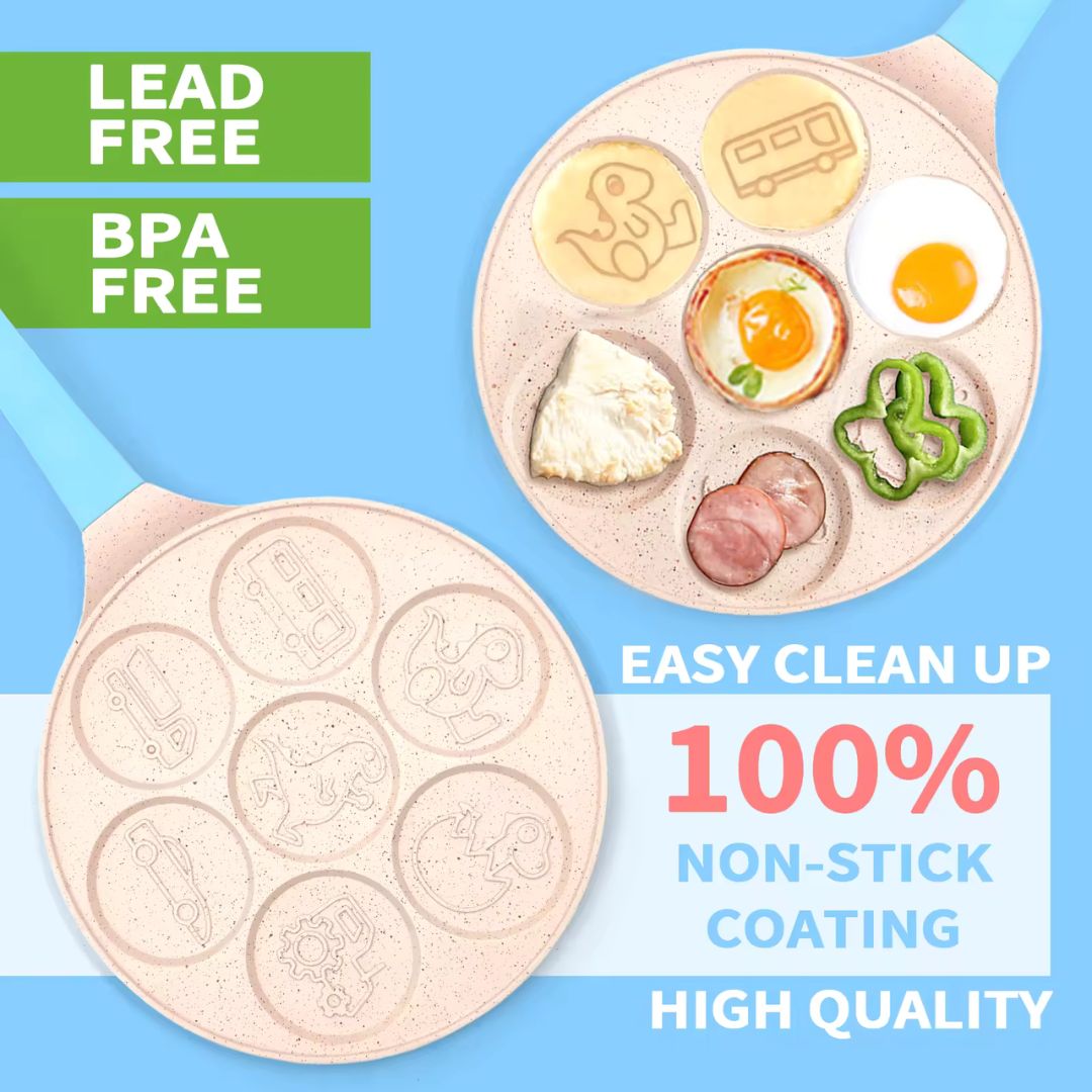 Animal Design Non-Stick Frying Pan (Blue) – Cots and Cuddles