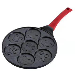 Emoji Design Non-Stick Frying Pan (Black)