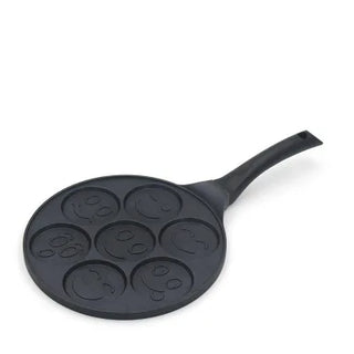 Emoji Design Non-Stick Frying Pan (Black)