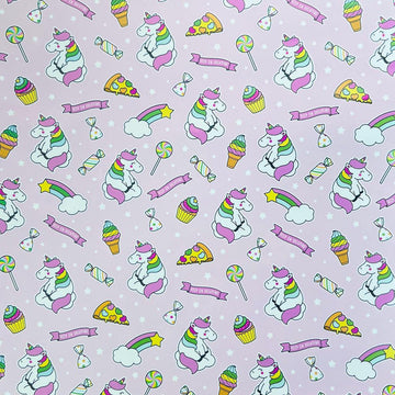 Unicorn Dessert Theme Gift Wrap- Pack of 10