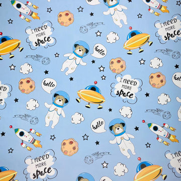Space Dog Theme Gift Wrap- Pack of 10