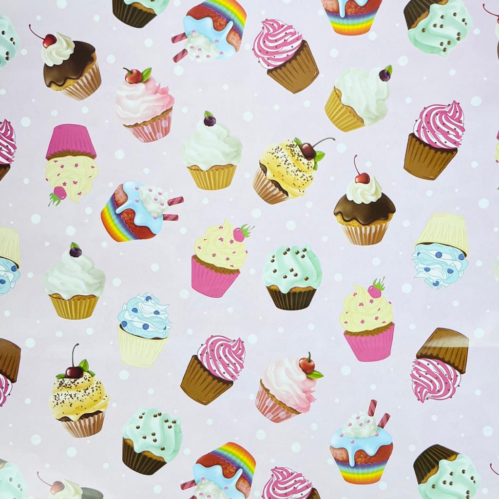 Cupcakes Theme Gift Wrap- Pack of 10