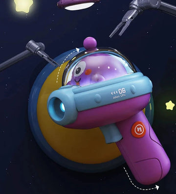 Mini Space Projection Flashlight Gun for Kids
