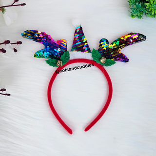 christmas rein deer hair band