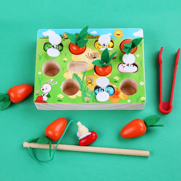 Pull Out Raddish Magnetic Honey Bee Catching Game for Kids