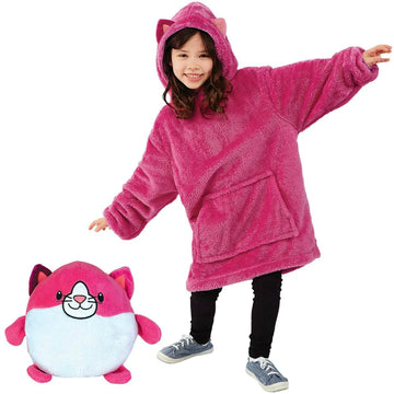 Cute Pet Animal Soft Toy Turns Into Hoodie for Kids