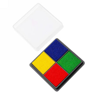 Mini Fingerprint Ink Pad for Kids – 4-in-1 Art & Craft Stamp Set (Pack Of 4)