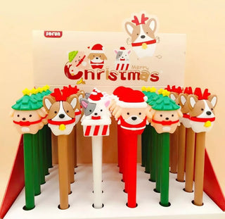 Christmas Topper Gel Pen for Kids: Fun and Vibrant Writing (Pack of 4) (Random Design)