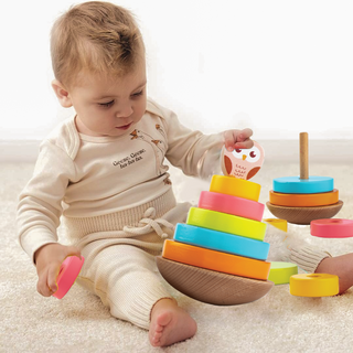 Wooden Rocking Owl for Kids