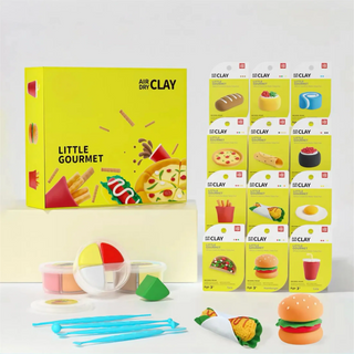 Cute Food Theme Air Dry Clay DIY Kits for Kids (1 pcs) (Random Design)