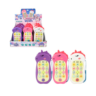 Unicorn Design Musical Phone – Fun Toy for Kids (Random Color)