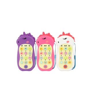 Unicorn Design Musical Phone – Fun Toy for Kids (Random Color)