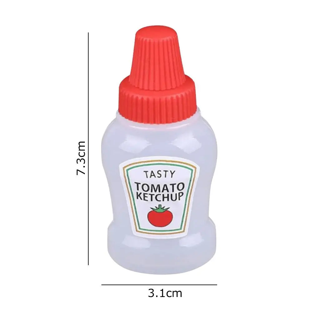 Mini ketchup bottle keychain discount