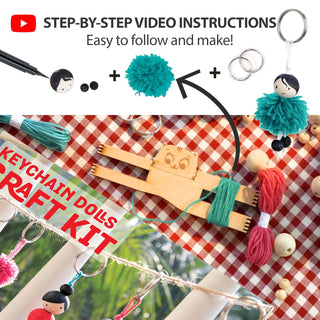 Keychain Dolls - Art and Craft Kit for Girls