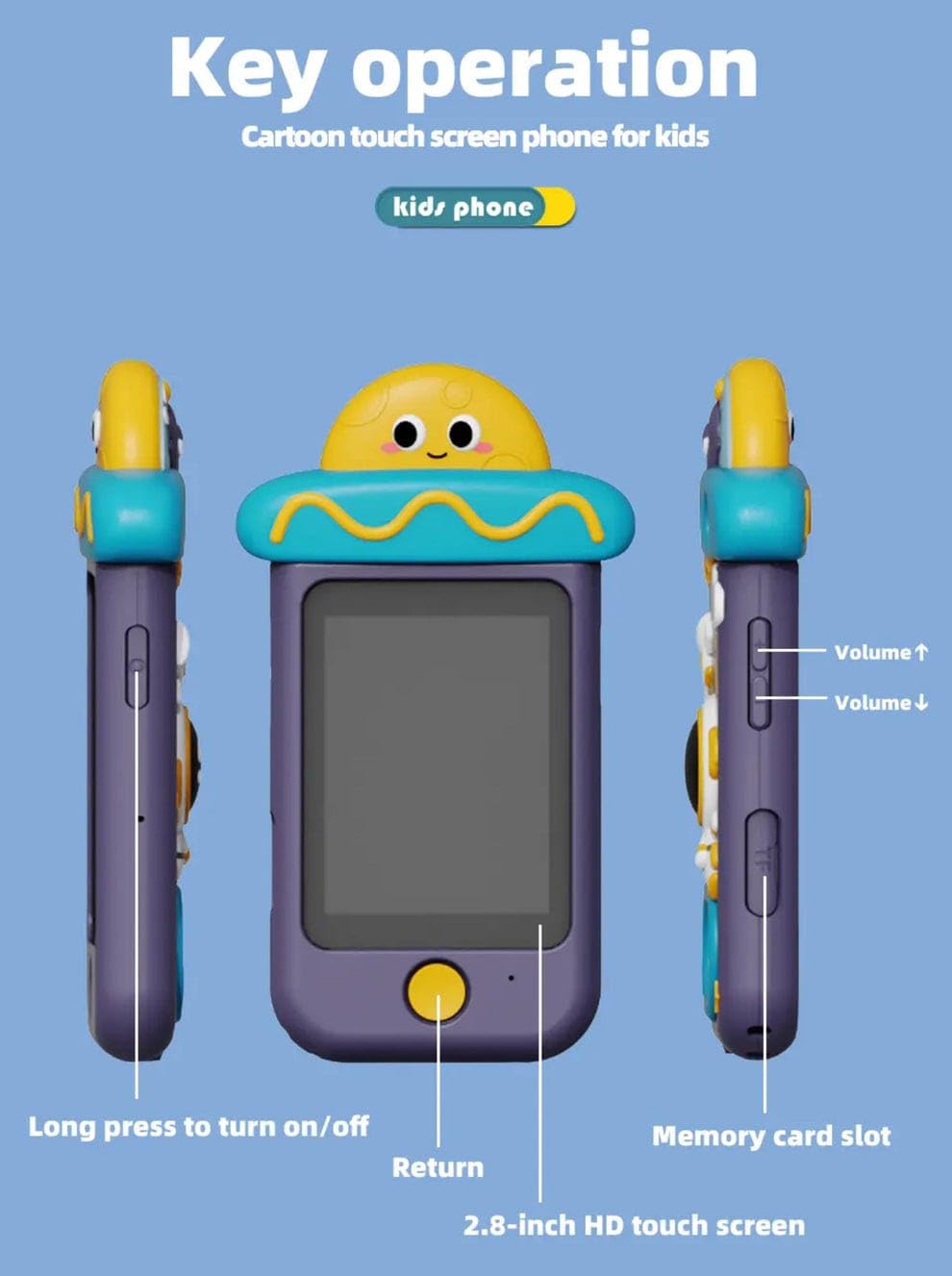 Animal Design Kids Smartphone Toy Cell Phone for Kids Cots and Cuddles