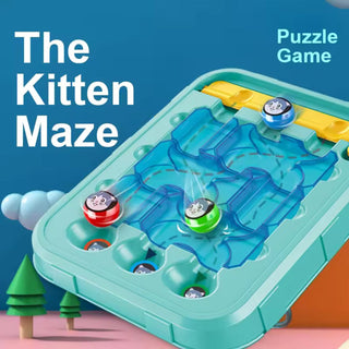 Kitten Design Maze Board Puzzle Toy for Kids