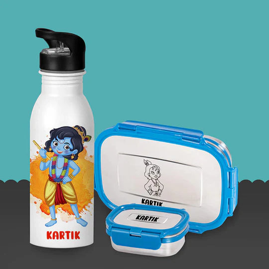 Bottle Tiffin Set - Krishna (PREPAID ONLY)