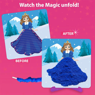 Furry Princess And Unicorn Lace Art Craft Activity Kit