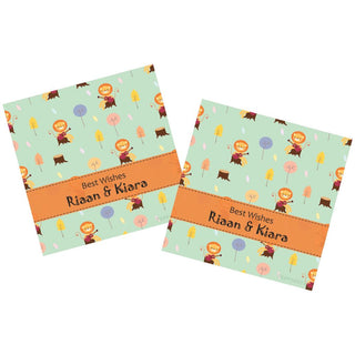 Gift Tag - Lion Playing Guitar (48 pcs) (PREPAID ONLY)