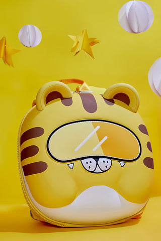 Animal Theme Tiger Hard Shell Backpack for Kids