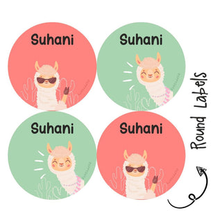 Round Waterproof Label - Llama Group (70 Pcs) (PREPAID ONLY)