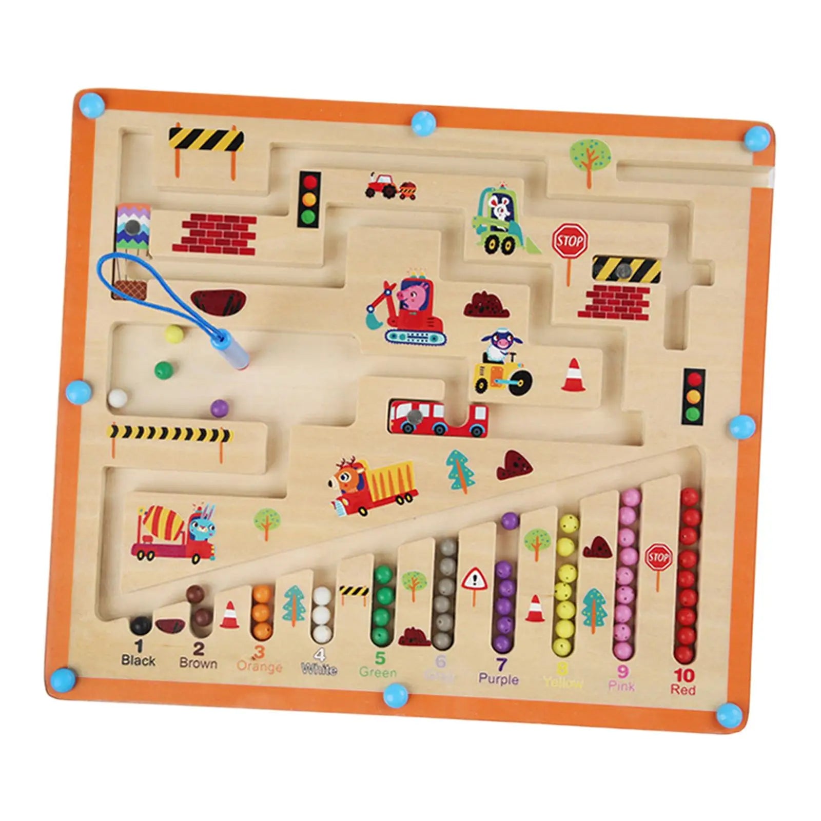 Construction Theme Maze Game