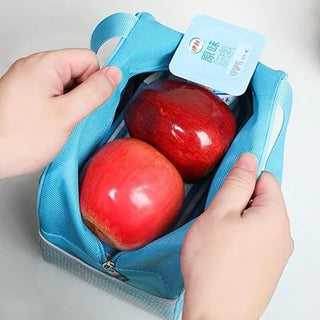 Cute Design Lunch Bag with Front Pocket for Kids (Bunny Purple)