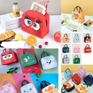 Aluminum foil thick thermal insulation bag for kids (Orange Fox) 1 pc