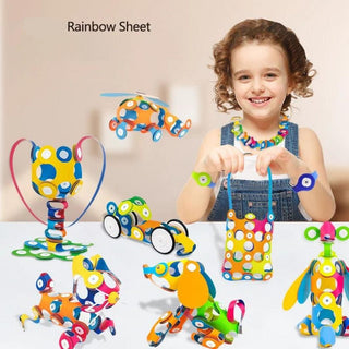 16-Piece Magnetic Flexible Sheet 3D Model Making Kit