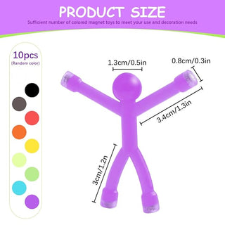 Funny Magnetic Man Toy Set for Refrigerator, Office, Whiteboard Decoration