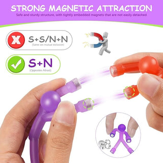 Funny Magnetic Man Toy Set for Refrigerator, Office, Whiteboard Decoration