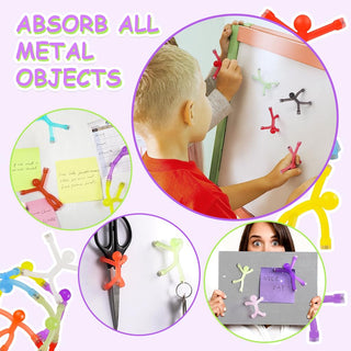 Funny Magnetic Man Toy Set for Refrigerator, Office, Whiteboard Decoration