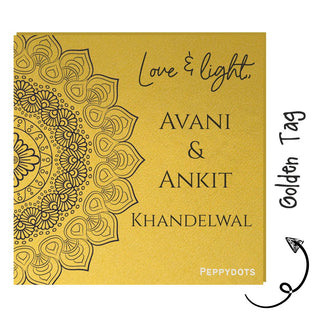 Golden Gift Tag - Mandala (PREPAID)