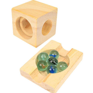 42-Piece Wooden Marble Run Block Set for Kids