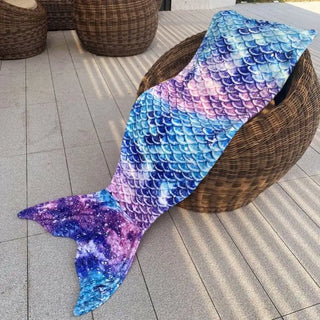 Flannel Mermaid Tail Design Blanket