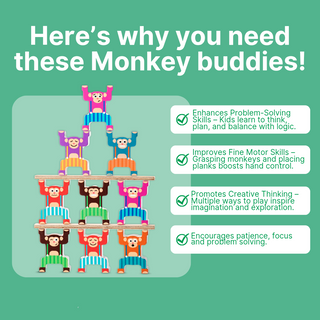 Cots and Cuddles Premium Quality Monkey Balance Toy for Kids