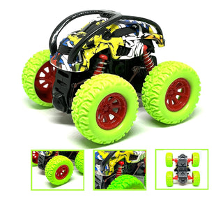 360° Stunt Monster Inertia Car – Push & Go Flip Car
