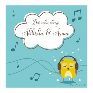 Gift Tag - Musical Owl (48 pcs) (PREPAID ONLY)