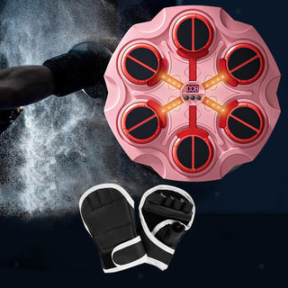 Music Boxing Target Machine with LED Lights & Boxing Gloves (Prepaid Only)