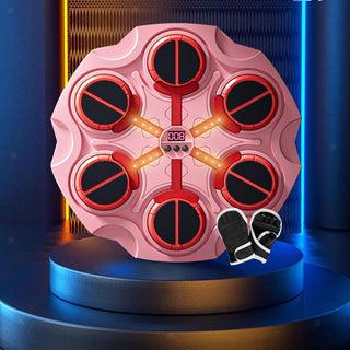Music Boxing Target Machine with LED Lights & Boxing Gloves (Prepaid Only)