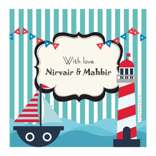 Gift Tag - Nautical (48 pcs) (PREPAID ONLY)