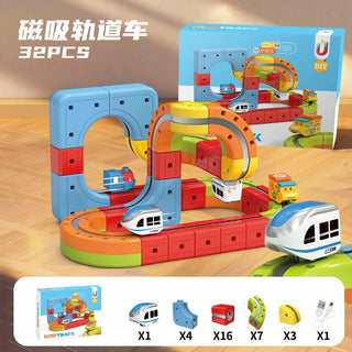 High-Tech DIY Magnetic Train Building Blocks – Electric Anti-Gravity Track Set